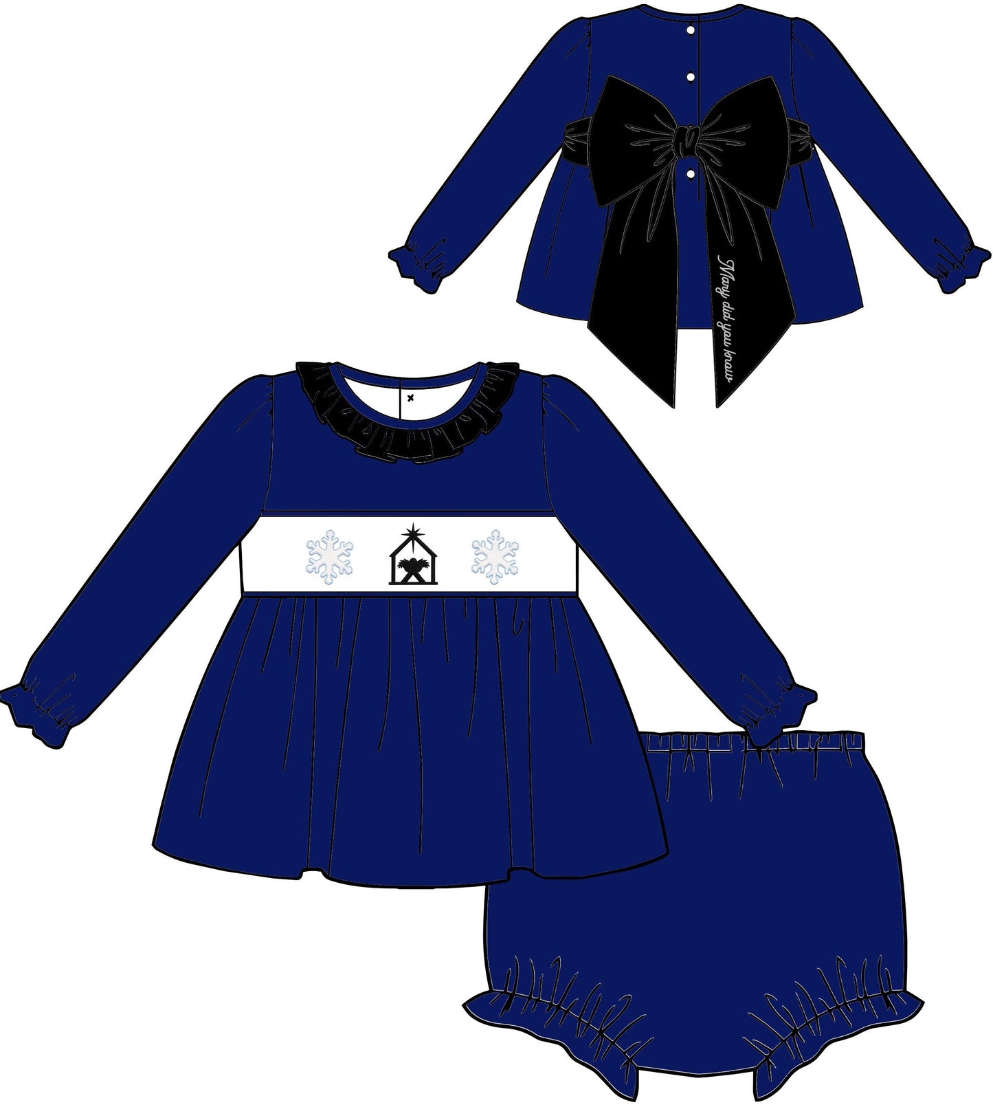 GIRL'S HOLIDAY SET