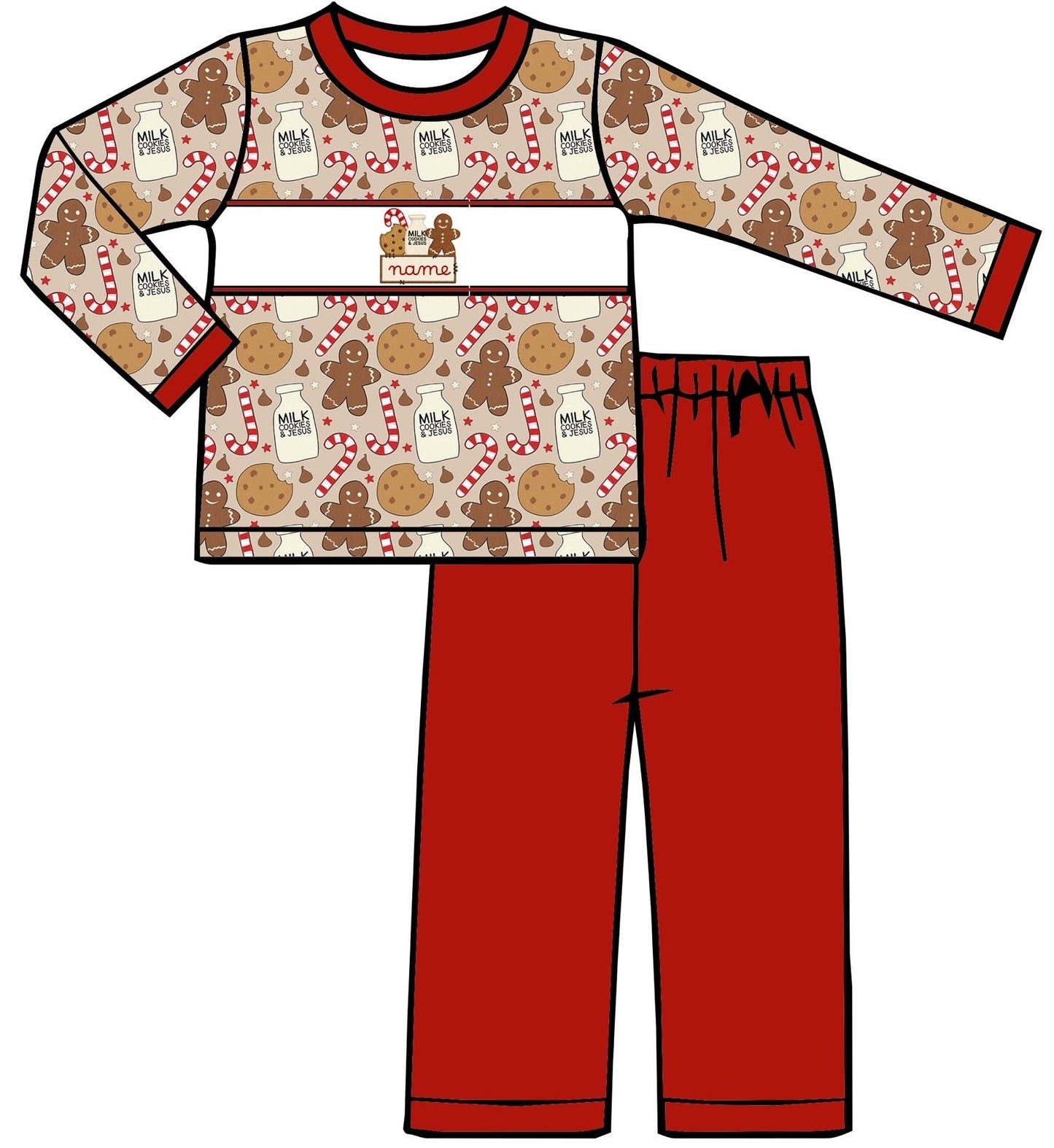 BOY'S GINGERBREAD 2-PIECE SET