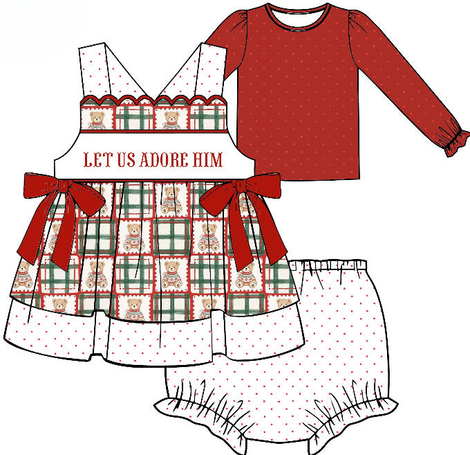 GIRLS 3-PIECE DIAPER COVER SET