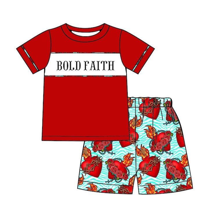 BOLD BOY'S FAITH Short Set